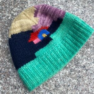 Hand made wool beanie hat